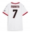 AC Milan Alvaro Morata #7 Udebanetrøje Dame 2024-25 Kortærmet