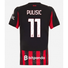 AC Milan Christian Pulisic #11 Hjemmebanetrøje Dame 2025-26 Kortærmet