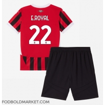 AC Milan Emerson Royal #22 Hjemmebanetrøje Børn 2024-25 Kortærmet (+ Korte bukser)