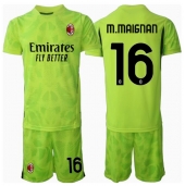 AC Milan Mike Maignan #16 Målmand Tredjetrøje Børn 2024-25 Kortærmet (+ Korte bukser)