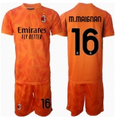 AC Milan Mike Maignan #16 Målmand Udebanetrøje Børn 2024-25 Kortærmet (+ Korte bukser)