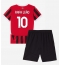 AC Milan Rafael Leao #10 Hjemmebanetrøje Børn 2024-25 Kortærmet (+ Korte bukser)