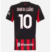 AC Milan Rafael Leao #10 Hjemmebanetrøje Dame 2025-26 Kortærmet