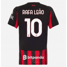 AC Milan Rafael Leao #10 Hjemmebanetrøje Dame 2025-26 Kortærmet