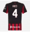 AC Milan Samuele Ricci #4 Hjemmebanetrøje Dame 2025-26 Kortærmet