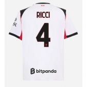 AC Milan Samuele Ricci #4 Udebanetrøje 2025-26 Kortærmet