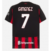 AC Milan Santiago Gimenez #7 Hjemmebanetrøje 2025-26 Kortærmet