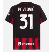 AC Milan Strahinja Pavlovic #31 Hjemmebanetrøje 2025-26 Kortærmet