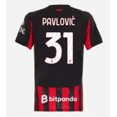 AC Milan Strahinja Pavlovic #31 Hjemmebanetrøje Dame 2025-26 Kortærmet