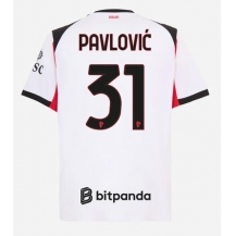 AC Milan Strahinja Pavlovic #31 Udebanetrøje 2025-26 Kortærmet
