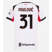 AC Milan Strahinja Pavlovic #31 Udebanetrøje Dame 2025-26 Kortærmet