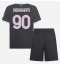 AC Milan Tammy Abraham #90 Tredjetrøje Børn 2024-25 Kortærmet (+ Korte bukser)