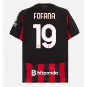 AC Milan Youssouf Fofana #19 Hjemmebanetrøje 2025-26 Kortærmet