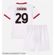 AC Milan Youssouf Fofana #29 Udebanetrøje Børn 2024-25 Kortærmet (+ Korte bukser)