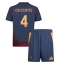 AS Roma Bryan Cristante #4 Tredjetrøje Børn 2024-25 Kortærmet (+ Korte bukser)