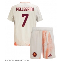 AS Roma Lorenzo Pellegrini #7 Udebanetrøje Børn 2024-25 Kortærmet (+ Korte bukser)