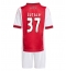 Ajax Josip Sutalo #37 Hjemmebanetrøje Børn 2025-26 Kortærmet (+ Korte bukser)