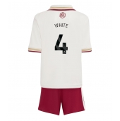 Arsenal Ben White #4 Tredjetrøje Børn 2025-26 Kortærmet (+ Korte bukser)