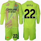 Arsenal David Raya #22 Målmand Hjemmebanetrøje Børn 2024-25 Langærmet (+ Korte bukser)