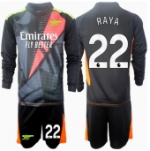 Arsenal David Raya #22 Målmand Tredjetrøje Børn 2024-25 Langærmet (+ Korte bukser)