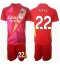 Arsenal David Raya #22 Målmand Udebanetrøje Børn 2024-25 Kortærmet (+ Korte bukser)