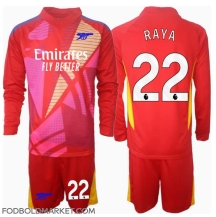Arsenal David Raya #22 Målmand Udebanetrøje Børn 2024-25 Langærmet (+ Korte bukser)