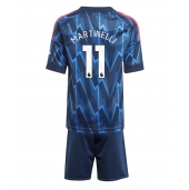 Arsenal Gabriel Martinelli #11 Udebanetrøje Børn 2025-26 Kortærmet (+ Korte bukser)