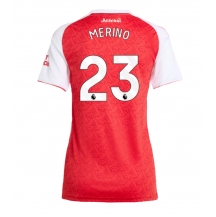 Arsenal Mikel Merino #23 Hjemmebanetrøje Dame 2025-26 Kortærmet