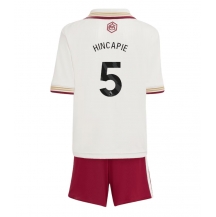 Arsenal Piero Hincapie #5 Tredjetrøje Børn 2025-26 Kortærmet (+ Korte bukser)