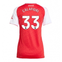 Arsenal Riccardo Calafiori #33 Hjemmebanetrøje Dame 2025-26 Kortærmet