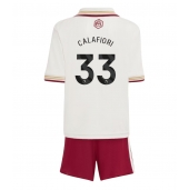 Arsenal Riccardo Calafiori #33 Tredjetrøje Børn 2025-26 Kortærmet (+ Korte bukser)