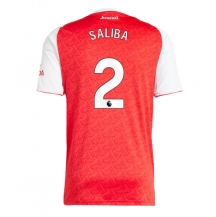 Arsenal William Saliba #2 Hjemmebanetrøje 2025-26 Kortærmet
