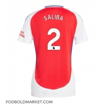 Arsenal William Saliba #2 Hjemmebanetrøje Dame 2024-25 Kortærmet