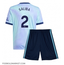 Arsenal William Saliba #2 Tredjetrøje Børn 2024-25 Kortærmet (+ Korte bukser)