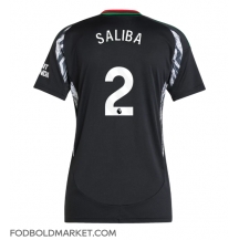 Arsenal William Saliba #2 Udebanetrøje Dame 2024-25 Kortærmet