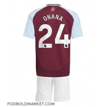 Aston Villa Amadou Onana #24 Hjemmebanetrøje Børn 2024-25 Kortærmet (+ Korte bukser)