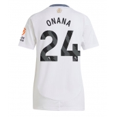 Aston Villa Amadou Onana #24 Udebanetrøje Dame 2024-25 Kortærmet