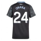 Aston Villa Amadou Onana #24 Udebanetrøje Dame 2025-26 Kortærmet