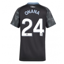 Aston Villa Amadou Onana #24 Udebanetrøje Dame 2025-26 Kortærmet