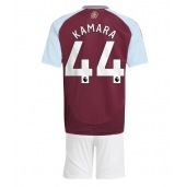Aston Villa Boubacar Kamara #44 Hjemmebanetrøje Børn 2024-25 Kortærmet (+ Korte bukser)