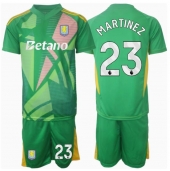 Aston Villa Emiliano Martinez #23 Målmand Hjemmebanetrøje Børn 2024-25 Kortærmet (+ Korte bukser)