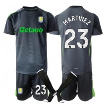 Aston Villa Emiliano Martinez #23 Målmand Hjemmebanetrøje Børn 2025-26 Kortærmet (+ Korte bukser)