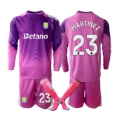 Aston Villa Emiliano Martinez #23 Målmand Tredjetrøje Børn 2025-26 Langærmet (+ Korte bukser)