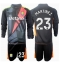 Aston Villa Emiliano Martinez #23 Målmand Udebanetrøje Børn 2024-25 Langærmet (+ Korte bukser)