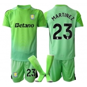 Aston Villa Emiliano Martinez #23 Målmand Udebanetrøje Børn 2025-26 Kortærmet (+ Korte bukser)