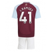 Aston Villa Jacob Ramsey #41 Hjemmebanetrøje Børn 2024-25 Kortærmet (+ Korte bukser)