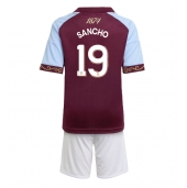 Aston Villa Jadon Sancho #19 Hjemmebanetrøje Børn 2025-26 Kortærmet (+ Korte bukser)