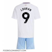 Aston Villa Jhon Duran #9 Udebanetrøje Børn 2024-25 Kortærmet (+ Korte bukser)