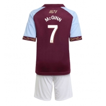 Aston Villa John McGinn #7 Hjemmebanetrøje Børn 2025-26 Kortærmet (+ Korte bukser)