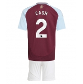 Aston Villa Matty Cash #2 Hjemmebanetrøje Børn 2024-25 Kortærmet (+ Korte bukser)